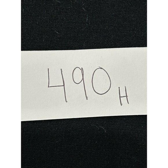 DeRoo Womens Black Midi Stretch Drawstring Skirt SZ Large - Picture 9 of 9